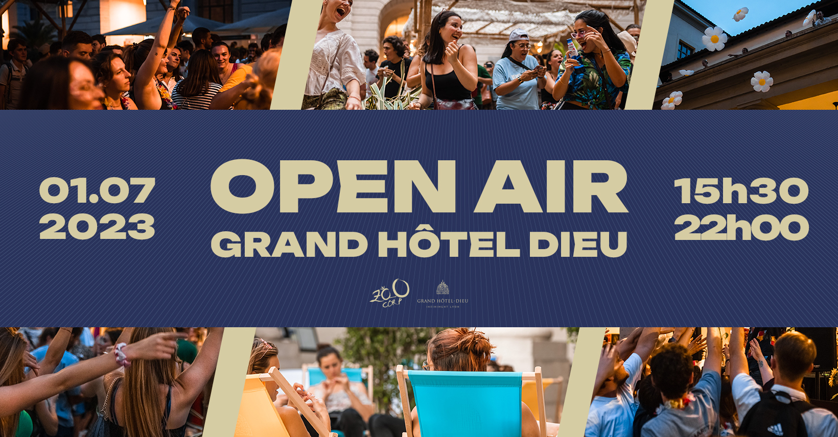 REPORTÉ au 8 juillet - Un open air géant au Grand Hôtel-Dieu le 1er juillet