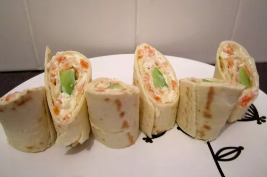 Recette : Wrap au saumon et basilic