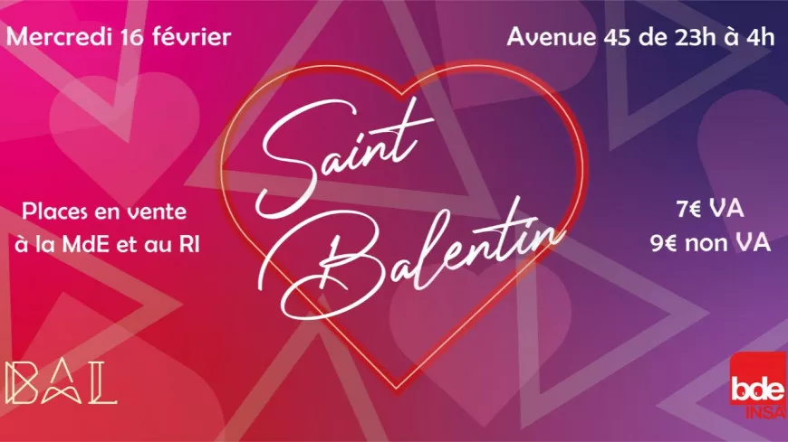 L'Avenue 45 organise sa &quot;Saint-Balentin&quot; !