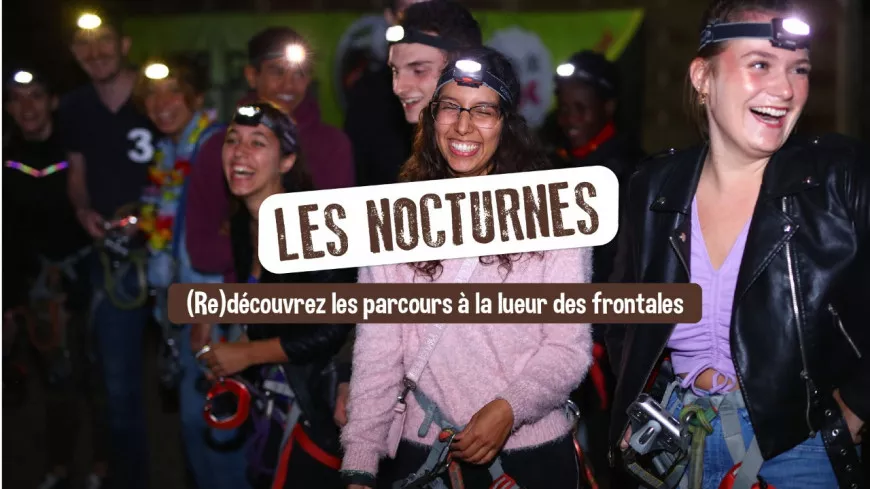 Un parcours d'accrobranche lyonnais propose un format nocturne