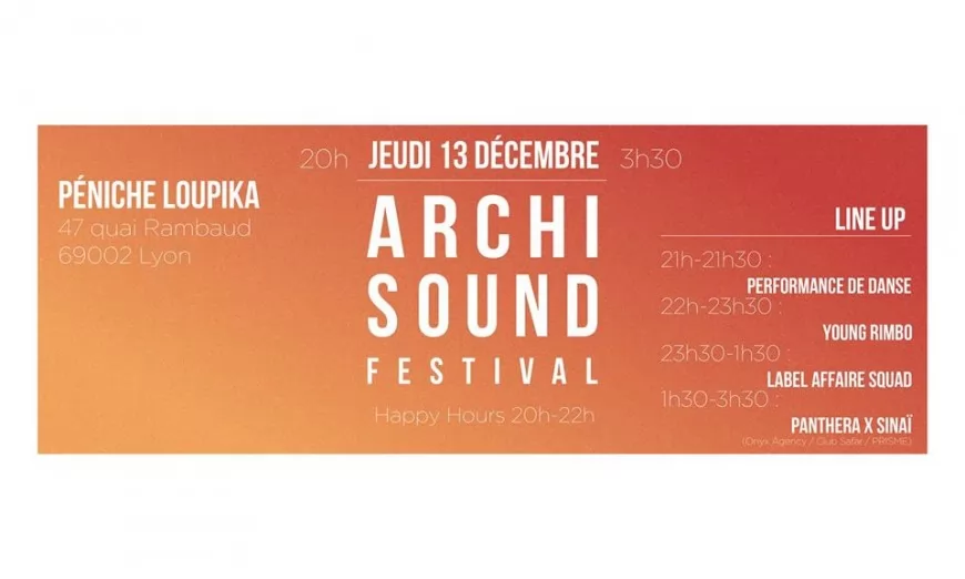 Archisound Festival organise sa 1e soirée OUT !