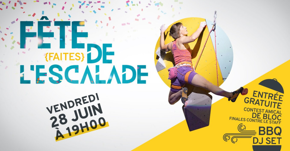 VENDREDI : Fête de l'escalade