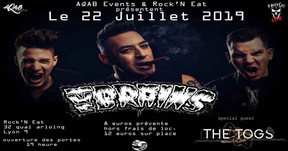 LUNDI : The Brains + TheTogs // Rock n eat live