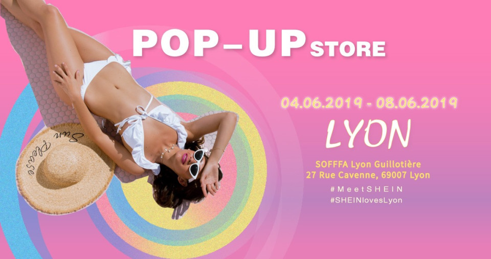 Shein ouvre un Pop up store à Lyon