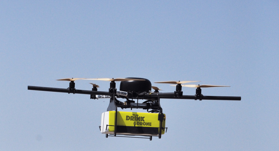 Lancement d'une application pour la livraison de l'apéro par drone