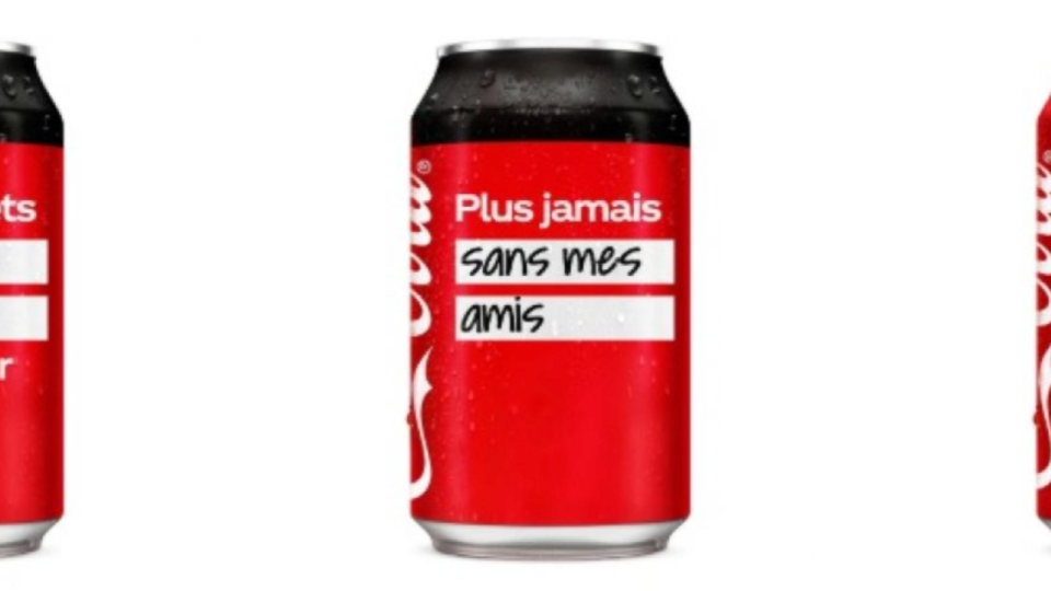 Vous pouvez personnaliser une canette de coca en y inscrivant votre résolution 2021