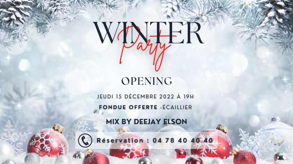Grand retour des Winter Party au Docks 40 ce jeudi !