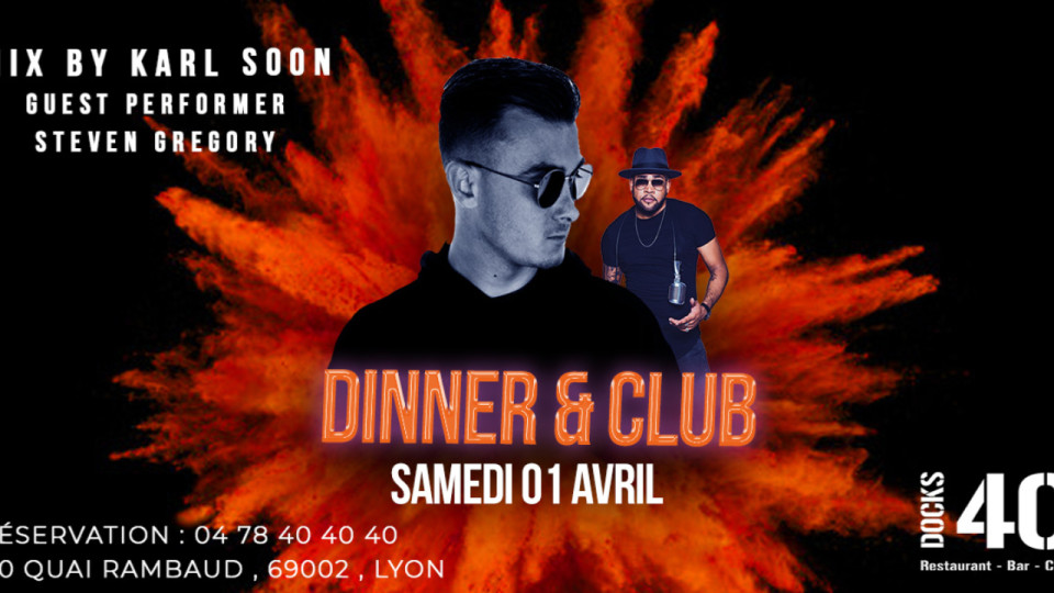 Ce 1er avril au Docks 40 : Dinner & Club avec Karl Soon