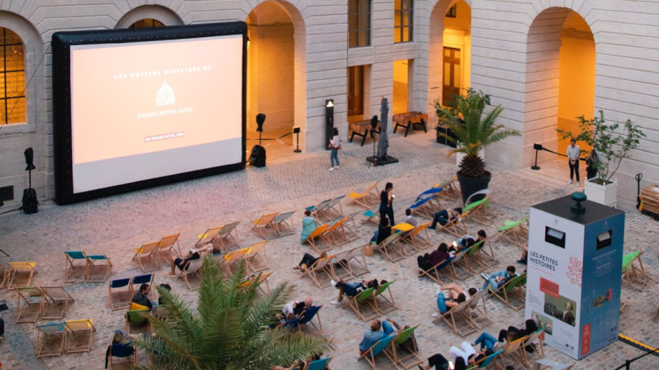 Le Grand Hôtel Dieu vous invite à une séance de cinéma en plein air