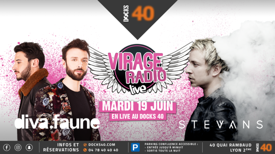 Virage Radio Live - Diva Faune et Stevans en showcase