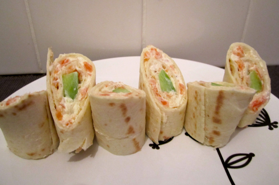 Recette : Wrap au saumon et basilic