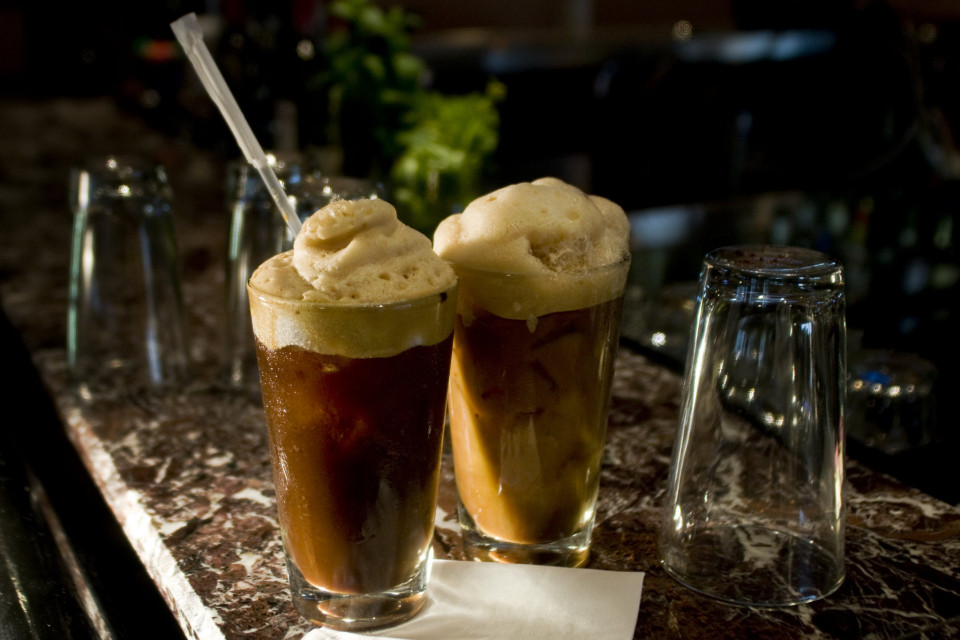 Café frappé au bailey's