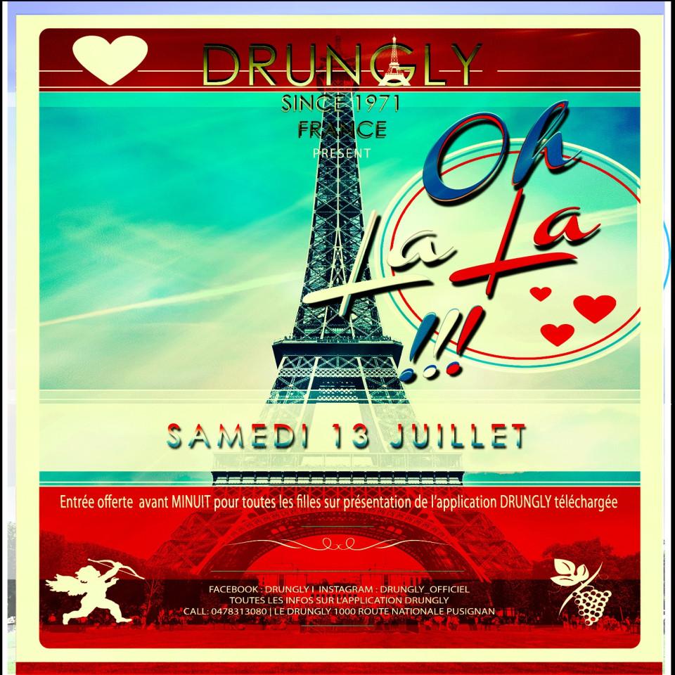 SAMEDI : Soirée Oh La La au Drungly