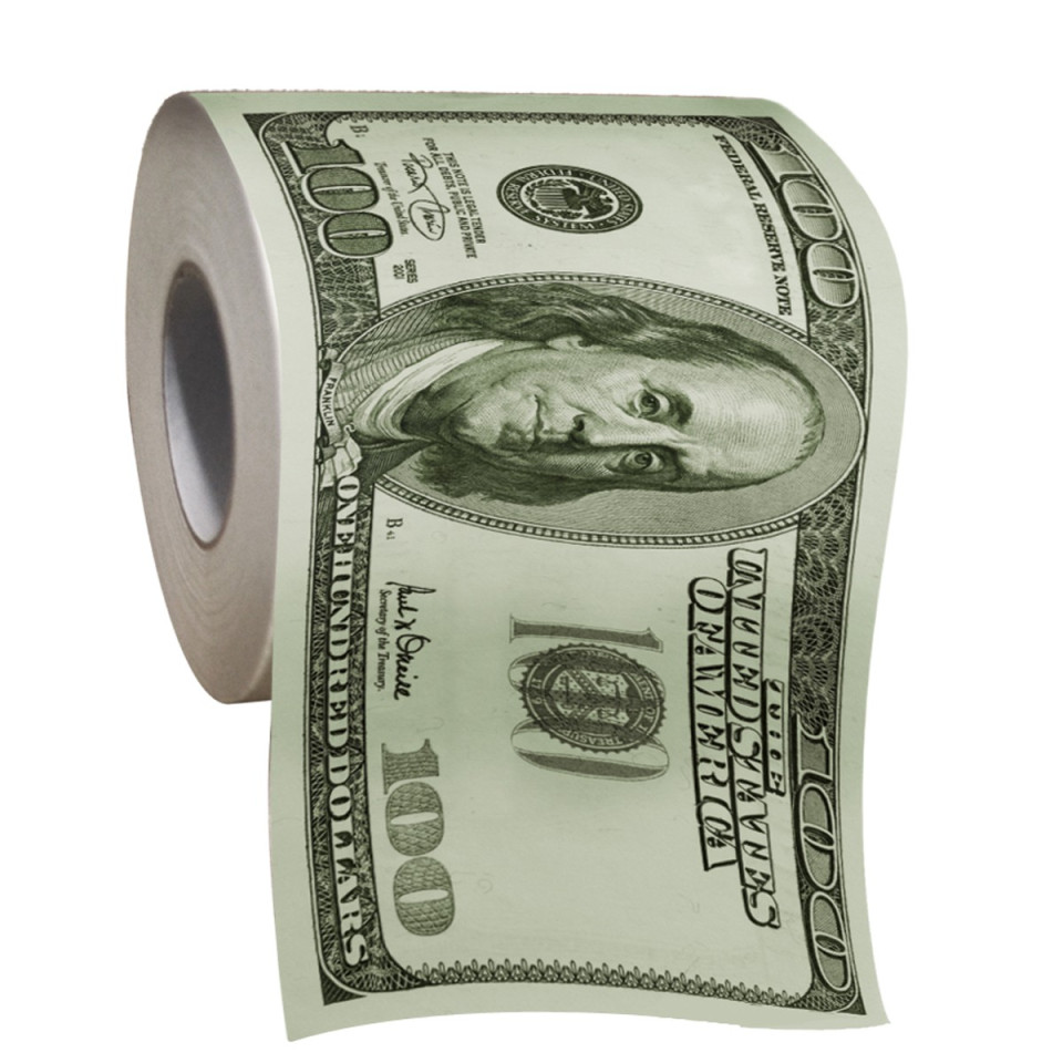 Papier Toilette 100 $ - Big Mouth Toys