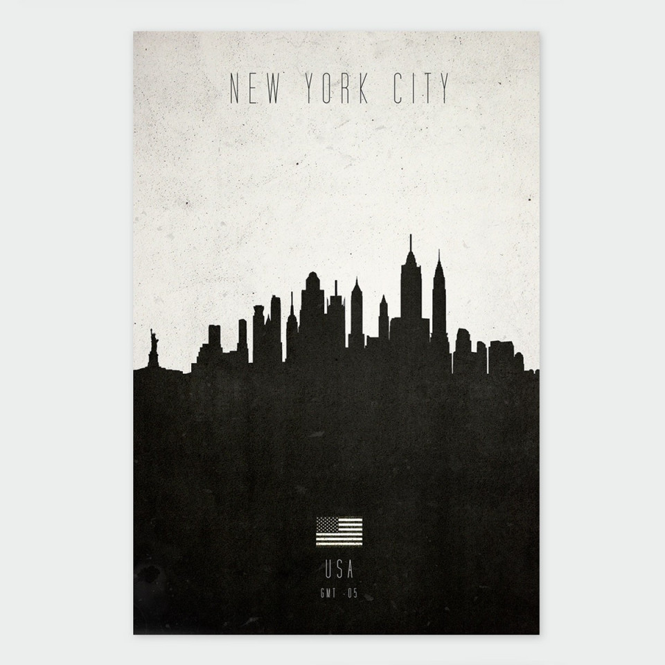 AfficheNew York City Cityscape - Calm The Ham
